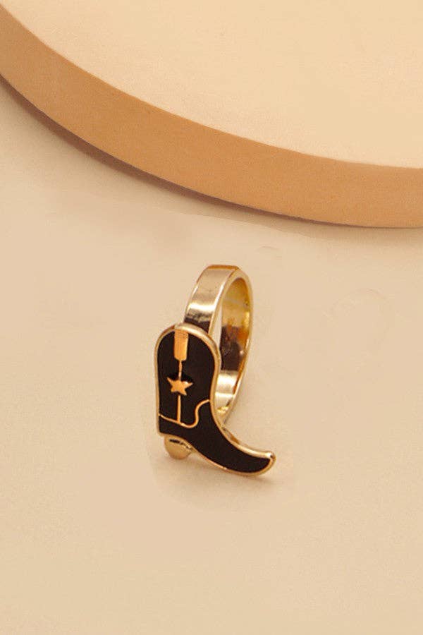 Cowboy Boot Ring