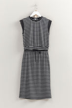 Striped Top and Skirt Set in Black (REG)