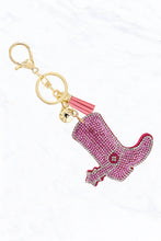 Glittering Cowboy Boot Keychain