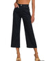Sixteen Candles Cropped Flare Pants in Black