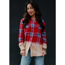 The Red & Blue Flannel Top