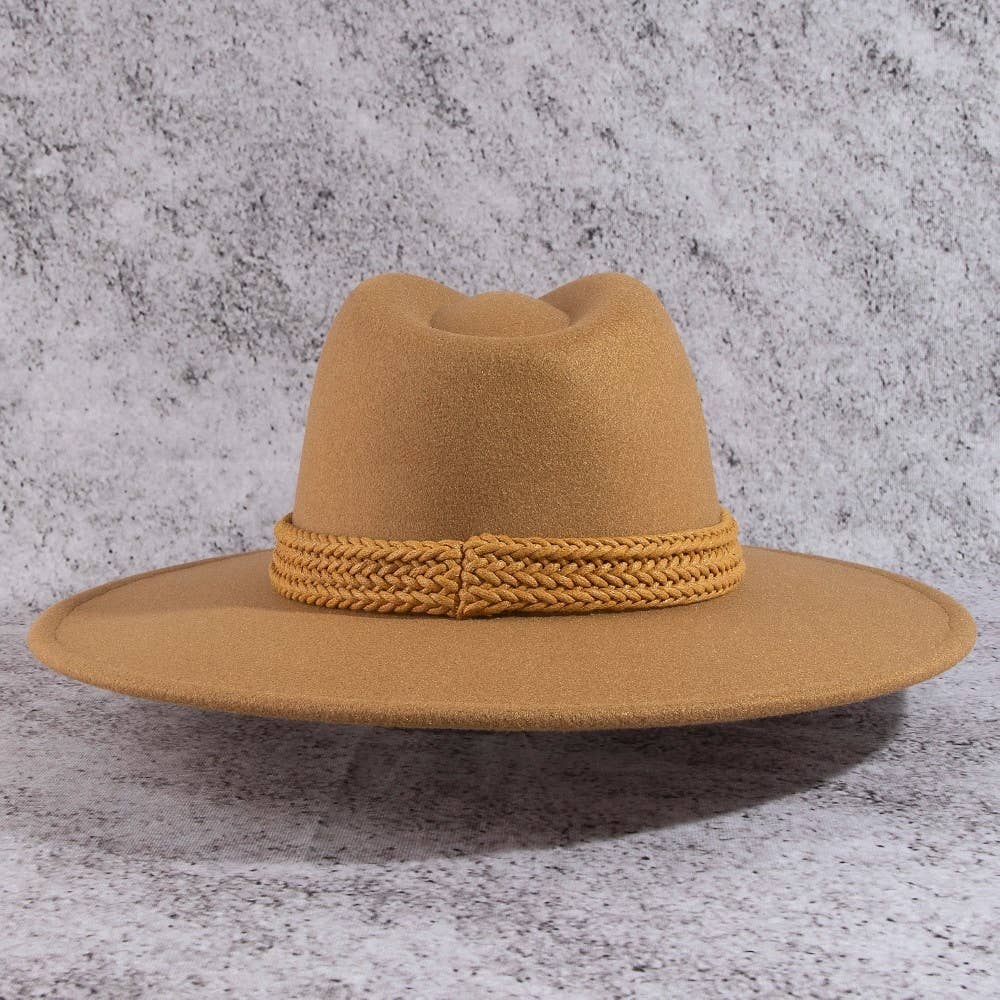 Intricate Braid Fedora Hat