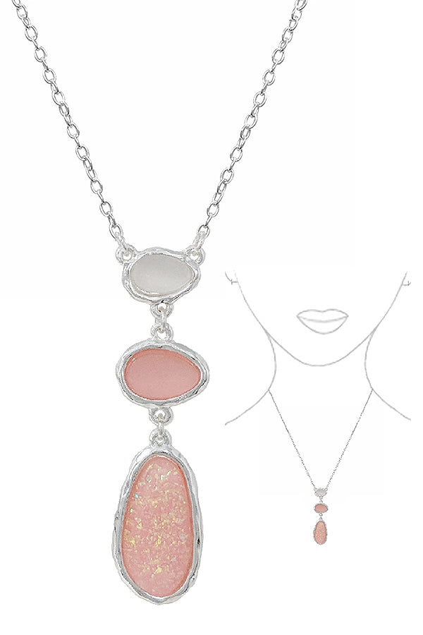 Sea Stone Link Necklace
