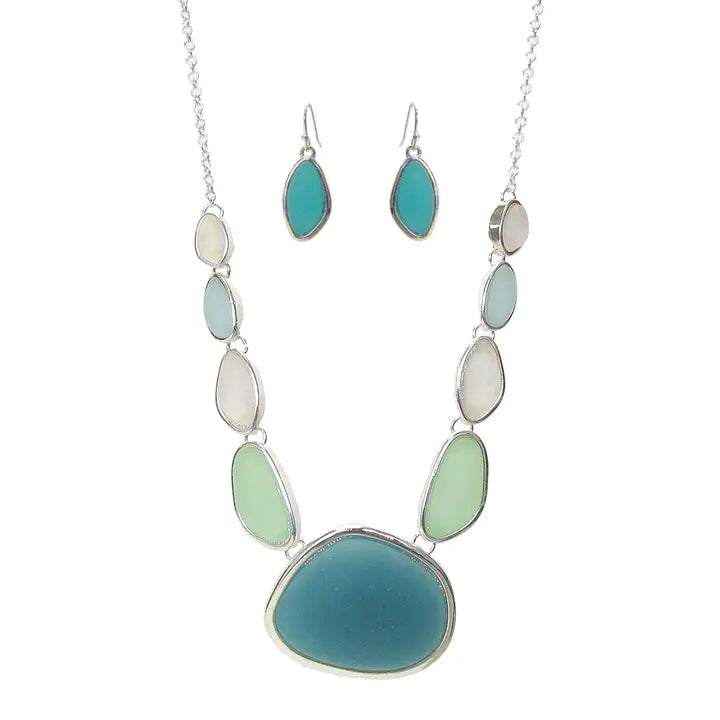 Seaglass Link Necklace