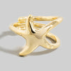 Abstract Star Wrap Around Ring