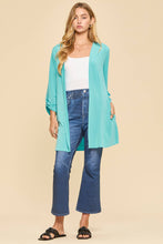 Open Front Lizzy Cardigan in Coastal Blue (REG/PLUS)