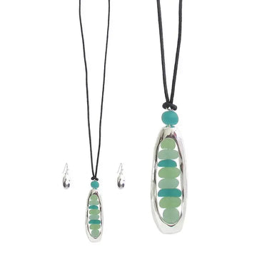 Green Seaglass Necklace