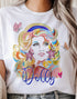 Pastel Dolly Parton Tee (REG/PLUS)