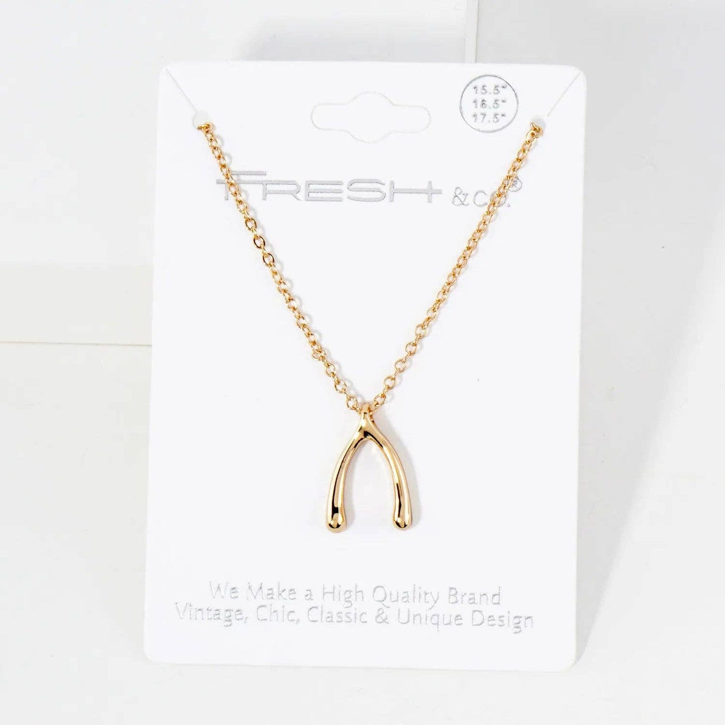 Lucky Wishbone Necklace