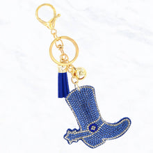 Glittering Cowboy Boot Keychain