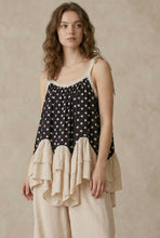 Layered Polka Dot Tunic Top (REG)