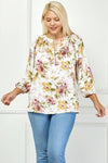 Pure Elegance Floral Top (PLUS)