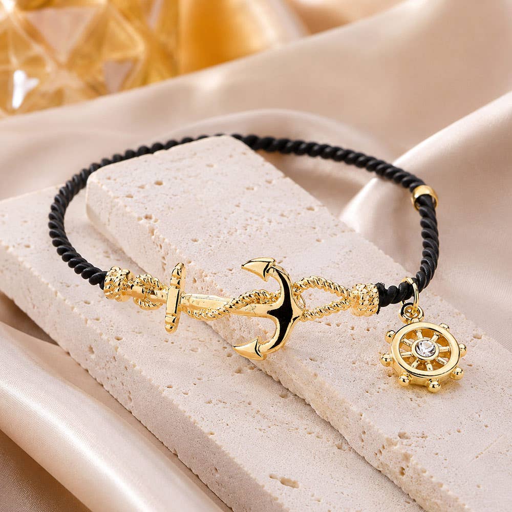 Nautical Anchor Hook Bracelet