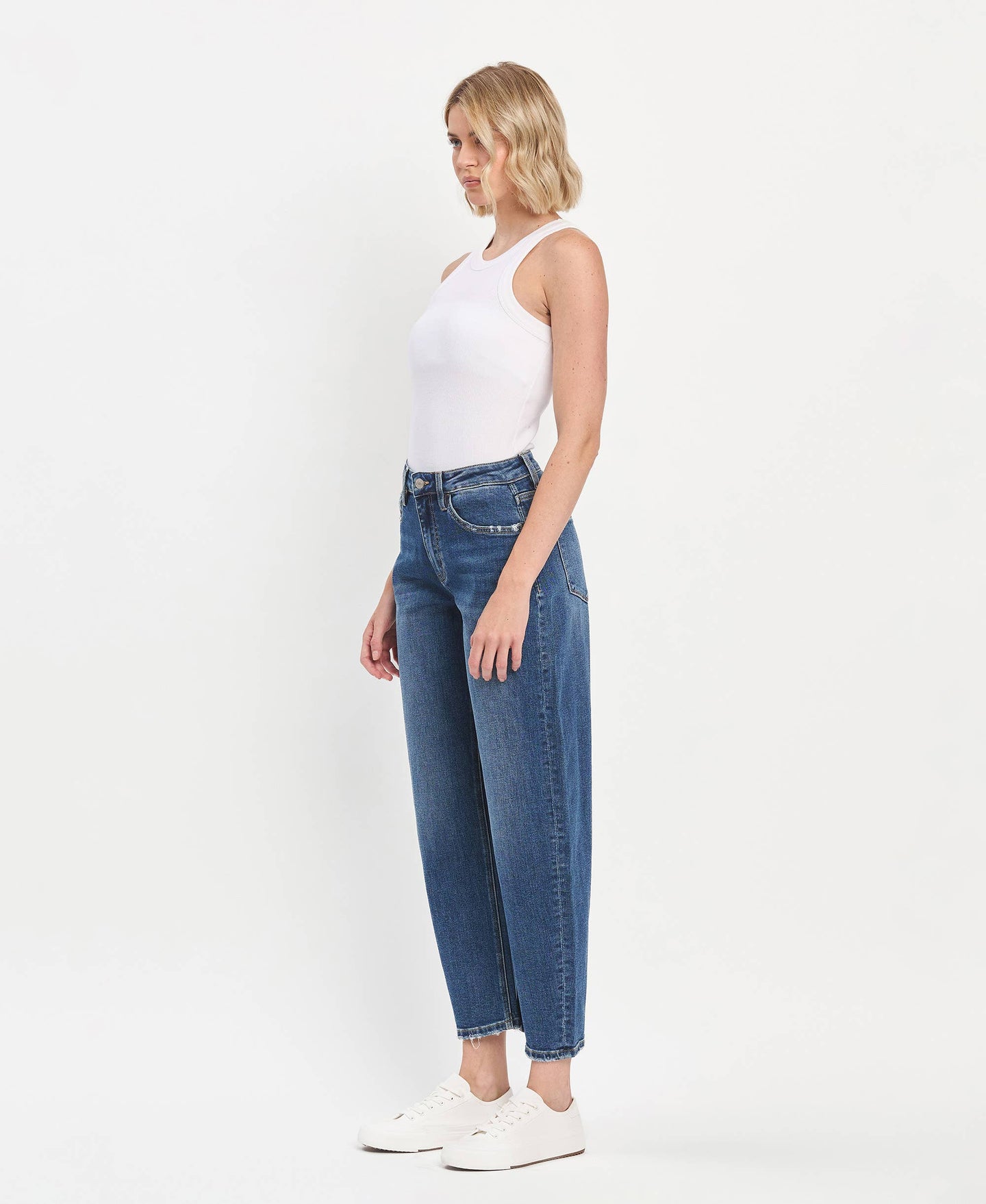 Lovervet  High Rise Barrel Jeans LV1440 (REG)