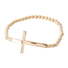 Beaded Cross Stretch Bracelet