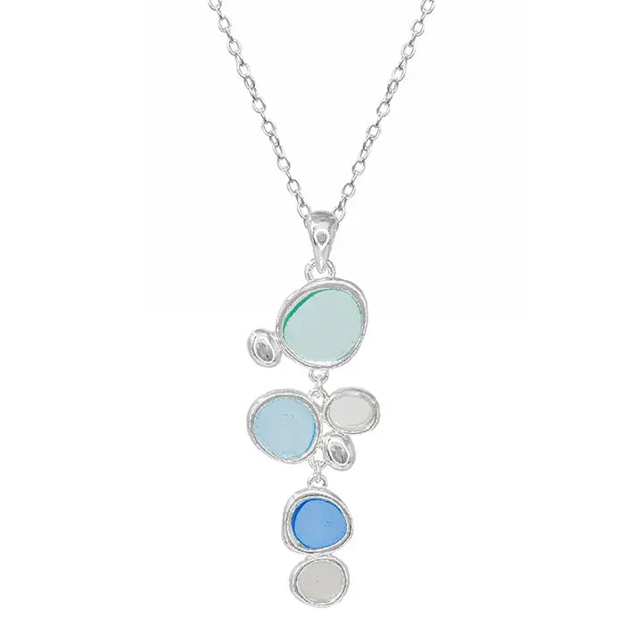 Blue Pebble Necklace