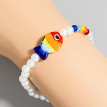 Rainbow Fish Pearl Bracelet
