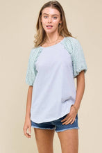 Leopard Puff Sleeve Top (REG)