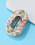 Vintage Floral Lay Flat Claw Clip