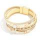 Layered Cross Magnetic Bracelet