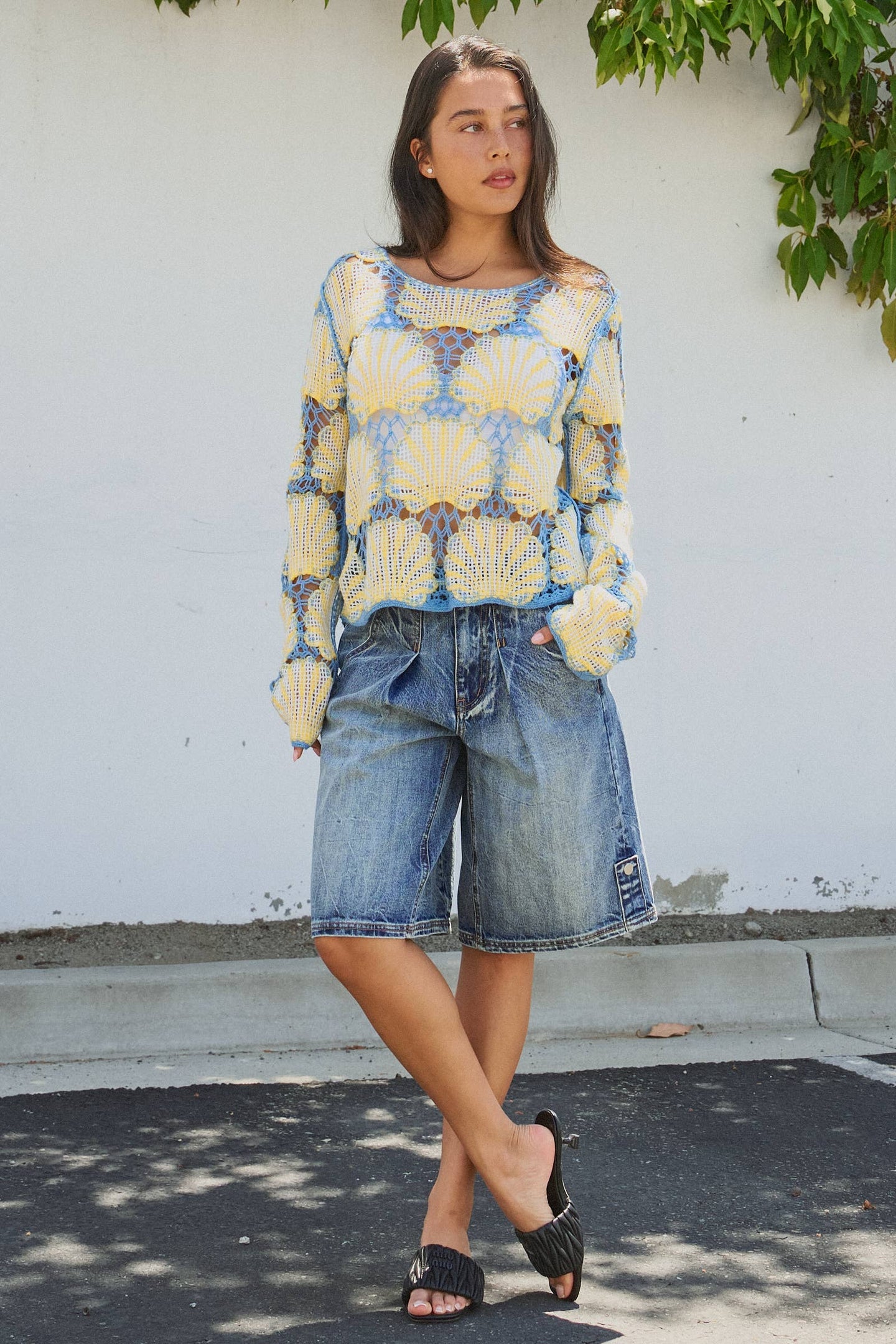 Crochet Seashell Scallop Top (REG)