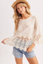 Boho Bell Peplum Crochet Top (REG)