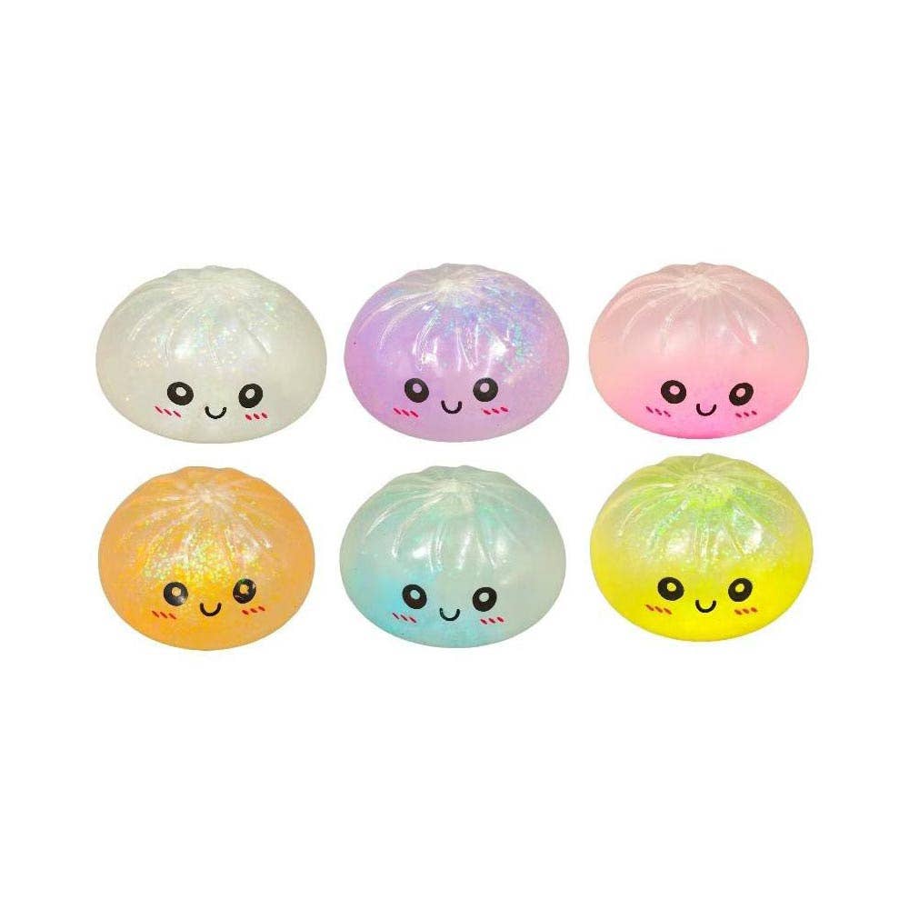 Glow In The Dark Dumpling Squishy Stress Toy