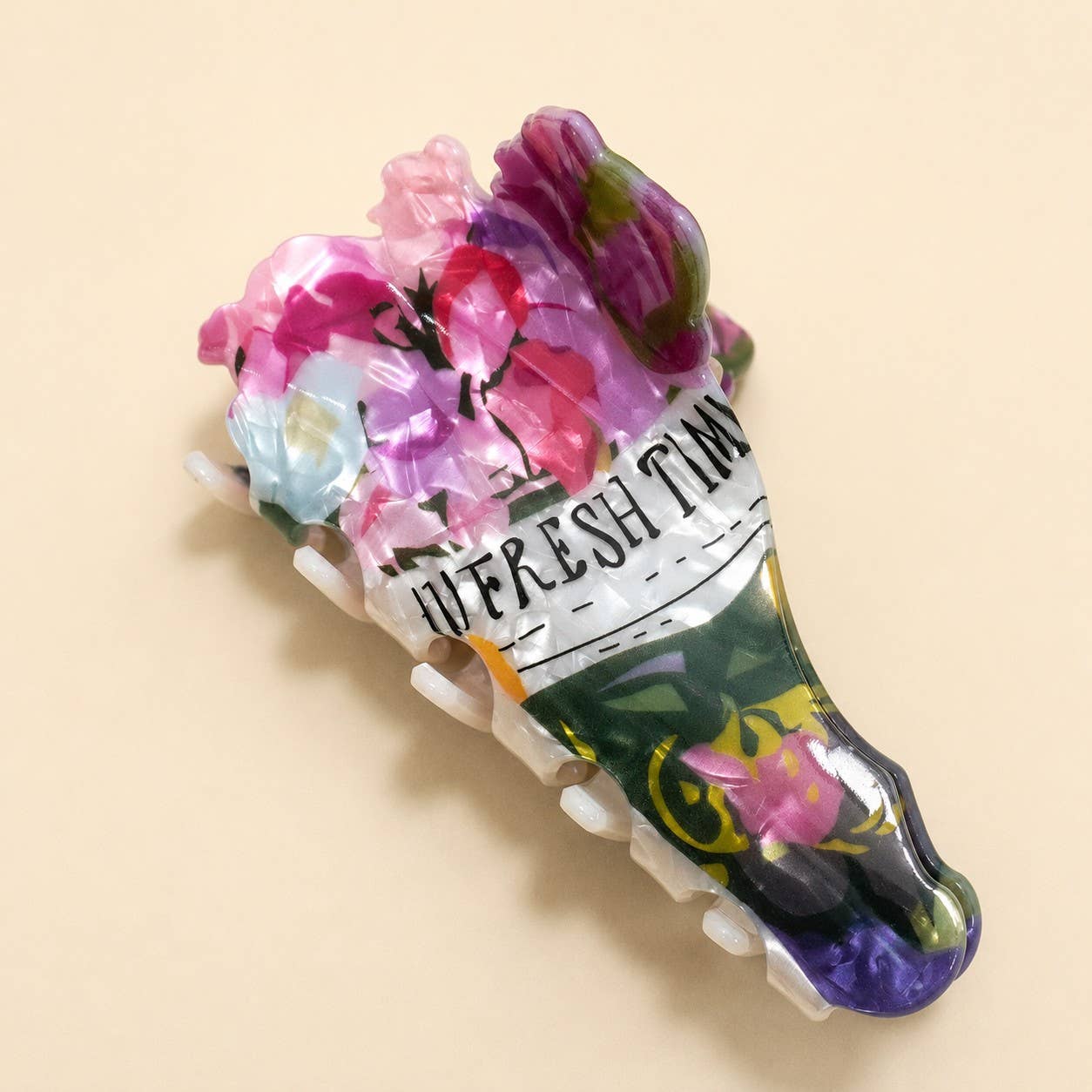 Fresh Flowers Claw Clip