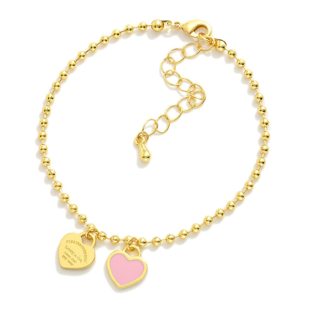 Heart Charm Bracelet