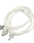 Cross Charm Bracelet Set