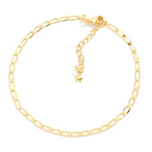 18K Flat Link Bracelet