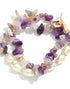 Stone and Pearl Bracelet Set