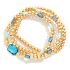 Gold Beaded Bracelet Set