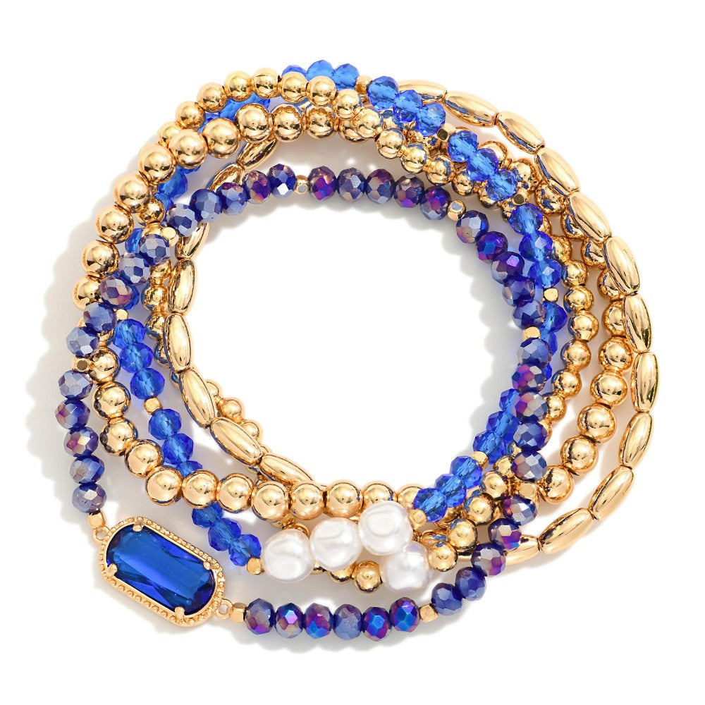 Glass Bead Bracelet Set