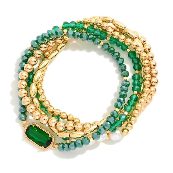 Glass Bead Bracelet Set