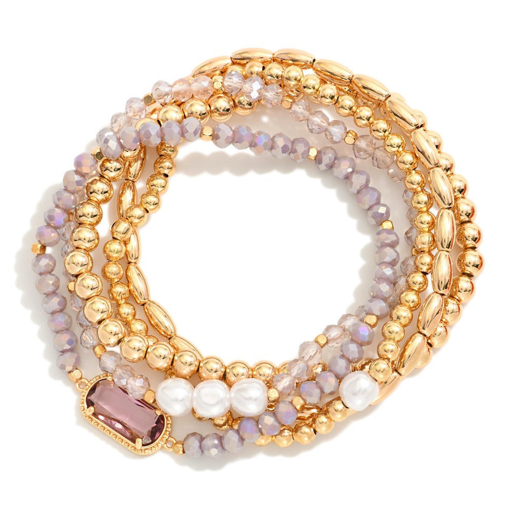 Glass Bead Bracelet Set