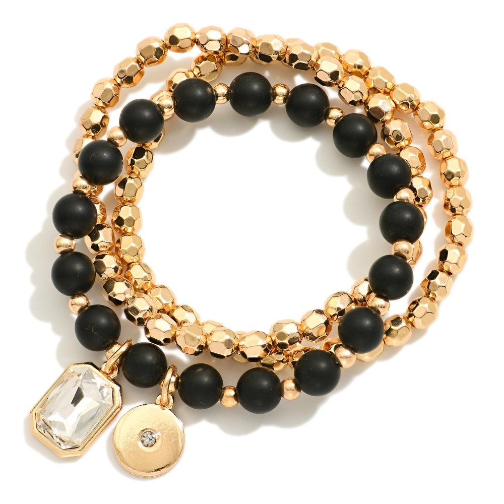 Circle Bead Bracelet Set