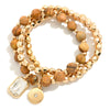 Circle Bead Bracelet Set