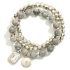 Circle Bead Bracelet Set