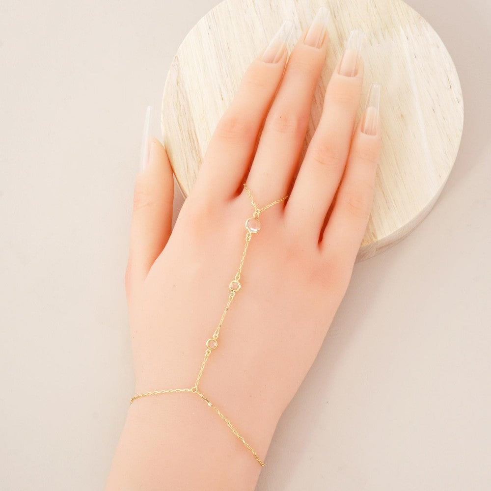 Glass Accent Hand Chain