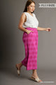 Raspberry Textured Polka Dot Pants (PLUS)