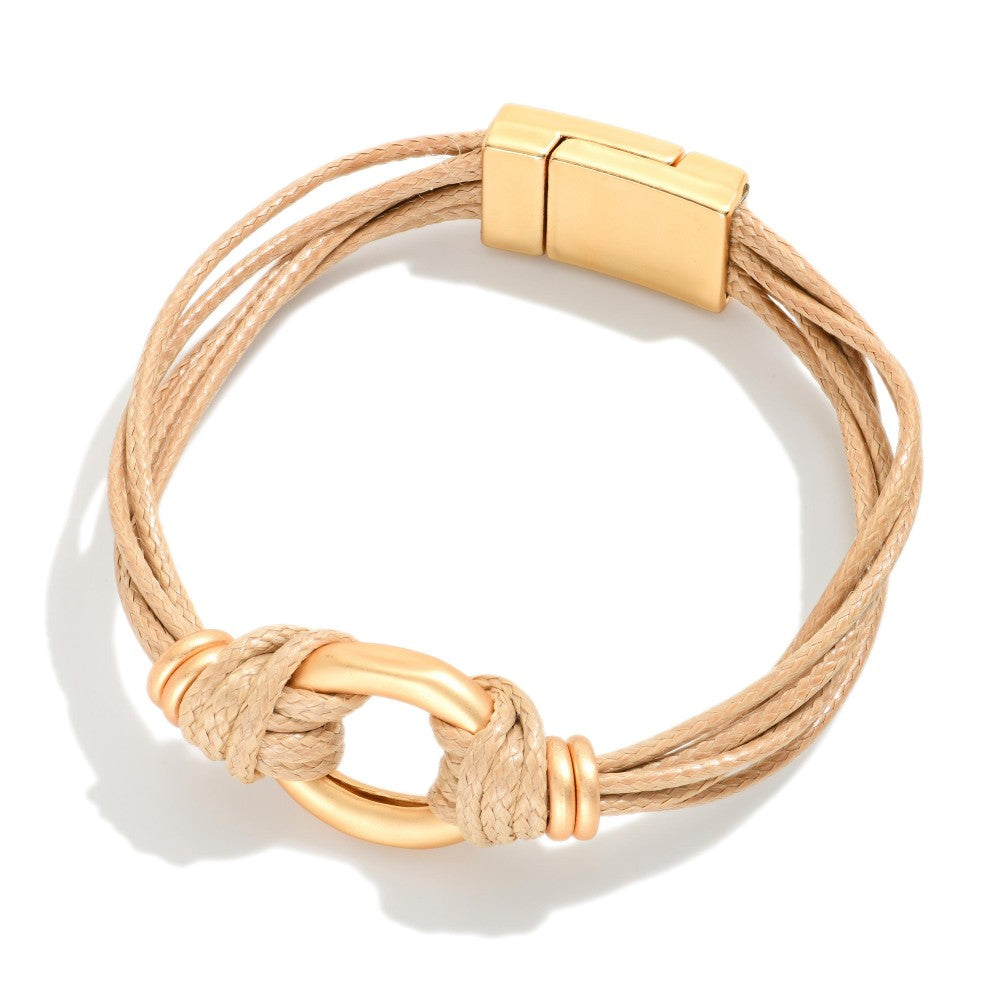 Layered Rope Magnetic Bracelet