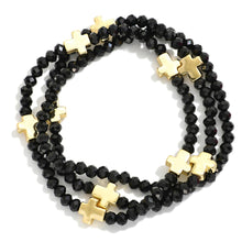 Beaded Cross Station Bracelet Set