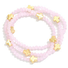 Beaded Cross Station Bracelet Set