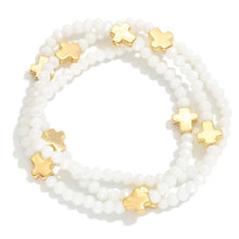 Beaded Cross Station Bracelet Set