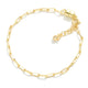 Gold Dipped Magnetic Paperclip Bracelet