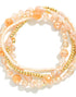 Heishi and Facet Bracelet Set