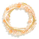 Heishi and Facet Bracelet Set