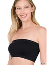 7 inch Bandeau Top in Black