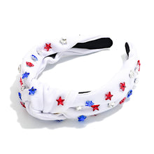 White Americana Star Headband
